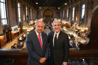 Stephen A. Schwawzman YC '67 and Yale University President Peter Salovey