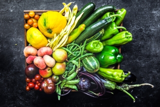 Fresh produce in a basket