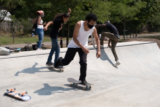 Scantlebury Skatepark Ribbon Cutting - Skateboarding Clinic