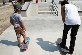 Scantlebury Skatepark Ribbon Cutting - Skateboarding Clinic