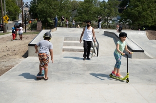 Scantlebury Skatepark Ribbon Cutting - Skateboarding Clinic