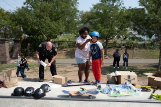 Scantlebury Skatepark Ribbon Cutting - Skateboarding Clinic