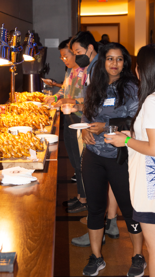 2022 Graduate & Professional Student Cultural Center Crawl in The Underground at Yale Schwarzman Center. Photo: Maurice L. Harris