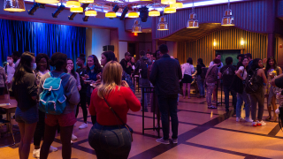 2022 Graduate & Professional Student Cultural Center Crawl in The Underground at Yale Schwarzman Center. Photo: Maurice L. Harris