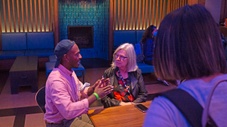 2022 Graduate & Professional Student Cultural Center Crawl in The Underground at Yale Schwarzman Center. Photo: Maurice L. Harris