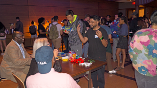 2022 Graduate & Professional Student Cultural Center Crawl in The Underground at Yale Schwarzman Center. Photo: Maurice L. Harris