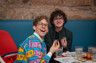 People enjoying olive oil 